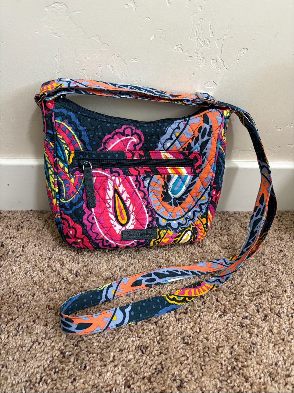 Vera Bradley Retired Twilight Paisley Crossbody Bag Handbag